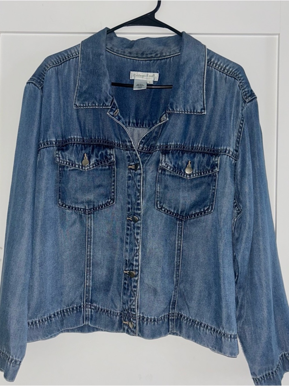 Coldwater Creek Classic Blue Denim Jacket